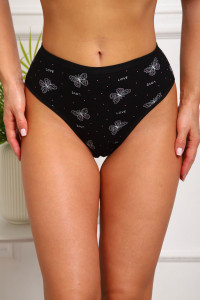 Трусы женские №64847 лапша (р-ры: 48-52) черный
