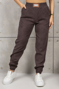 Брюки женские 1936/5 вельвет (р-ры: 46-56) коричневый