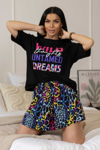 Пижама женская 1977/5 кулирка (р-ры: 44-54) фиолетовый-синий