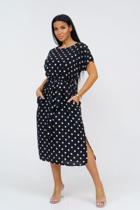 Платье женское "Одиссея" штапель (последний размер) черный 54,58