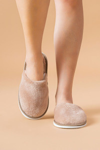 Тапки женские ЖВТ велсофт (р-ры: 36-43) капучино