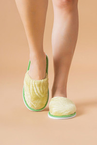 Тапки женские ЖВТ велсофт (р-ры: 36-43) салат