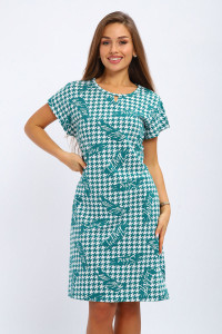 Туника женская №198 кулирка (р-ры: 50-60) зеленый