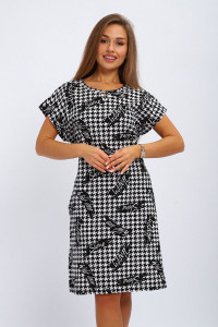 Туника женская №198.1 кулирка (р-ры: 50-60) черный