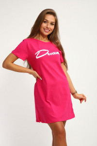 Туника женская №205 кулирка (р-ры: 44-54) розовый