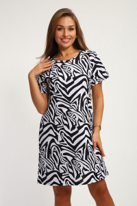 Туника женская №209 кулирка (р-ры: 44-56) зебра