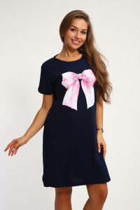 Туника женская №207 кулирка (р-ры: 48-58) синий