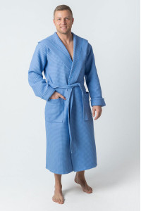 Халат мужской вафельный "Family" (последний размер) 52
