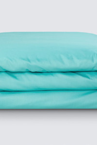 Пододеяльник на молнии сатин "Моноспейс" бирюзовый (последний размер) 175х215