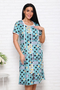 Халат женский 00960 кулирка (последний размер) ментол 56