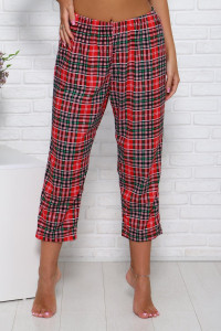 Бриджи женские 00901 кулирка (последний размер) красный 50,52