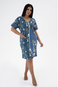 Халат женский Х1254 кулирка (последний размер) 62