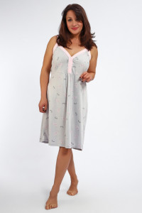 Сорочка женская №88128 кулирка (р-ры: 50-60) серый