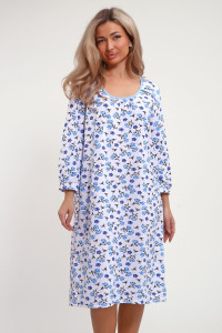 Сорочка женская №51200 кулирка (р-ры: 52-62) голубой