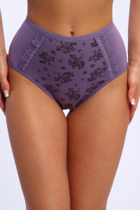 Трусы женские №45044 кулирка с лайкрой (р-ры: 48-52) сирень