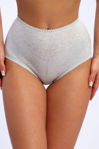 Трусы женские №45043 кулирка с лайкрой (р-ры: 48-52) серый