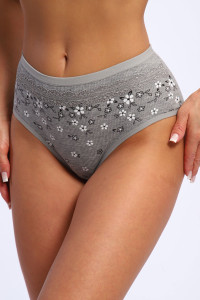 Трусы женские №45041 лапша (р-ры: 48-52) серый