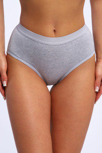 Трусы женские №45040 кулирка с лайкрой (р-ры: 48-52) серый