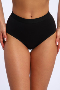 Трусы женские №45040 кулирка с лайкрой (р-ры: 48-52) черный