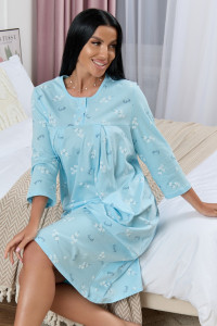 Сорочка женская 1782К/4 кулирка (р-ры: 48-62) голубой