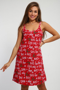 Сорочка женская №214 кулирка (р-ры: 44-54) красный