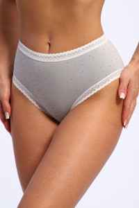 Трусы женские №45038 кулирка с лайкрой (р-ры: 48-52) серый