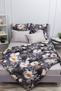 Простыня классическая поплин "Темная ночь 2"