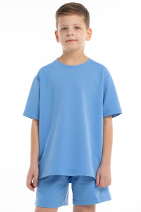 Костюм двойка детский М-11КД "Солнышко New" футер (р-ры: 30-34) голубой