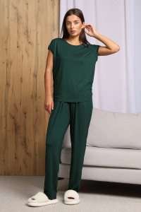 Костюм двойка женский М-278К "Ананда" вискоза (р-ры: 42-54) изумрудный