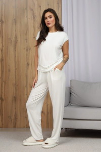 Костюм двойка женский М-278К "Ананда" вискоза (р-ры: 42-54) экрю