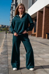 Костюм двойка женский "Скай" М-292К-7 интерсофт (р-ры: 44-54) изумрудный