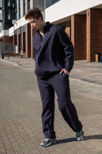 Костюм двойка мужской "Скай" М-16КМ интерсофт (р-ры: 48-54) графит