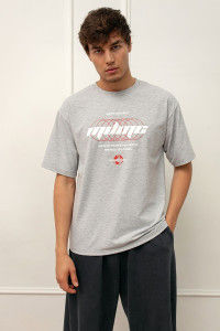 Футболка мужская "MDMC" М-25ФМ кулирка (р-ры: 46-52) серый меланж