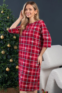 Платье женское М-85ПЛ "Щелкунчик" кулирка (р-ры: 44-58) красный