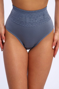 Трусы женские №28597 кулирка с лайкрой (р-ры: 54-56) черничный