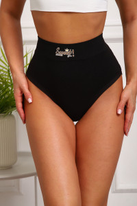 Трусы женские №64891 бамбук (р-ры: 54-58) черный
