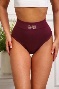 Трусы женские №64891 бамбук (р-ры: 54-58) бордо
