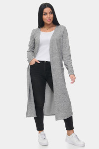 Кардиган женский "Софи 2" ангора-софт (р-ры: 46-68) серый