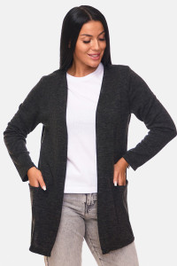 Кардиган женский "Софи" ангора-софт (р-ры: 46-68) черный