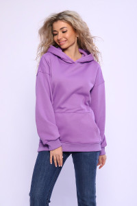 Толстовка женская №71085 интерсофт начес (последний размер) лиловый 42