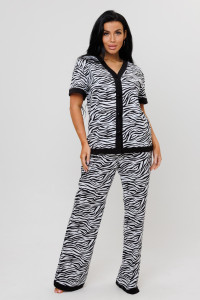 Костюм двойка женский 1970/1 кулирка (последний размер) белый 44,52,54