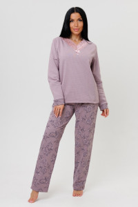 Костюм двойка женский 2239/1 футер 2-х нитка с начесом (последний размер) какао 54,56