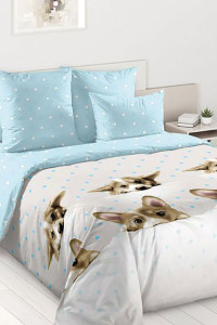 Постельное белье перкаль "Веселые друзья" (последний размер) Евро