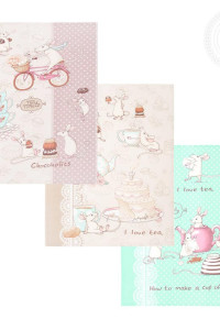 Набор кухонный из 3-х полотенец рогожка "Сладкая жизнь" (последний размер)