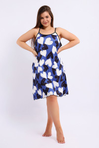 Сарафан женский №5738 поливискоза (последний размер) синий 52