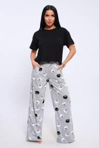 Пижама женская №71139 кулирка (последний размер) серый 44,46