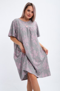 Сорочка женская №20523 кулирка (последний размер) серый 60