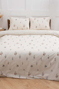 Постельное белье поплин "Гербариум" (последний размер) 1.5-сп.