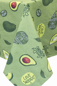 Скатерть "Радушная хозяйка" рогожка "Авокадо" (последний размер) 145х180