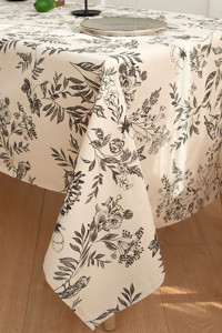 Скатерть "Simple Life" саржа "Гарден графит" (последний размер) 145х220
